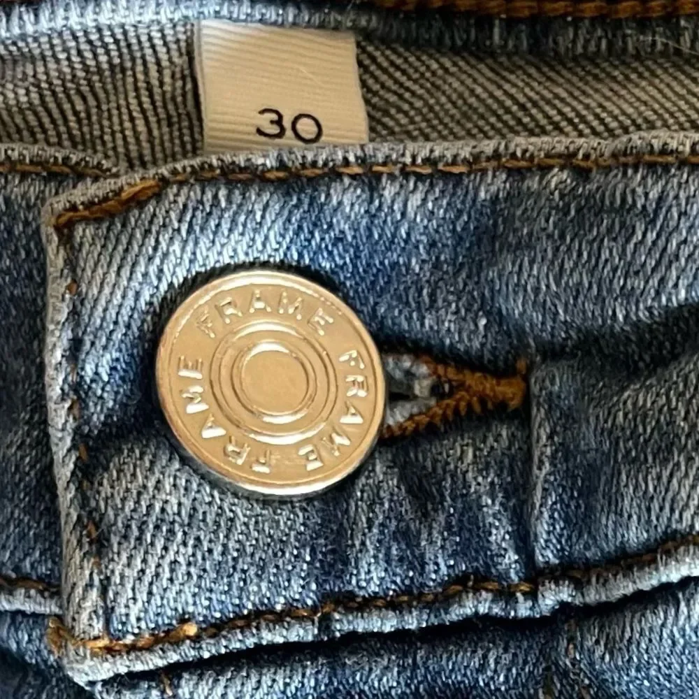 Frame Blue Le Crop Flared Jeans